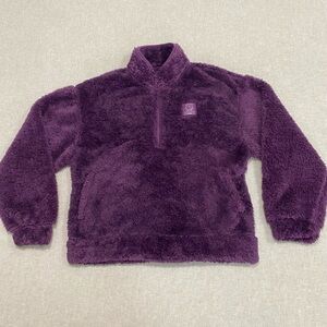 Ivory Ella, Teddy Fleece Sweater,Size L Purple